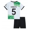 Liverpool Ibrahima Konate #5 Bortedraktsett Barn 2023-24 Kortermet (+ korte bukser)